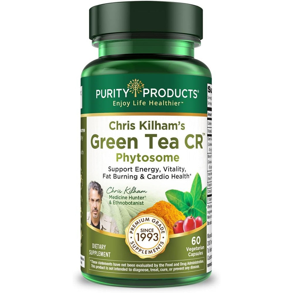 Purity Products Green Tea CR fat burner pills with Phytosome technology for bioavailability.
