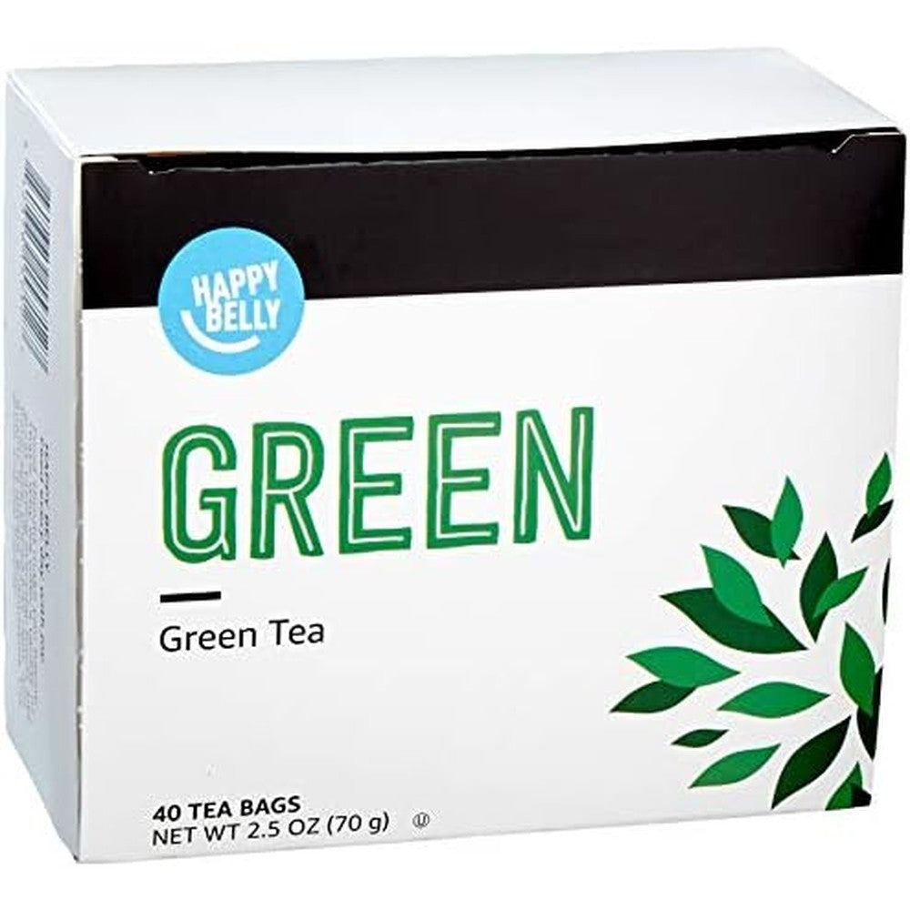 Happy Belly Green Tea Bags 40 Count front view