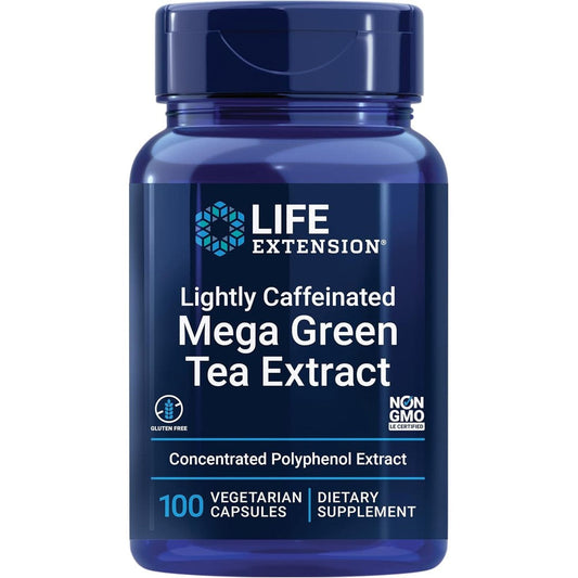 Life Extension Mega Green Tea Extract bottle front view for antioxidant support