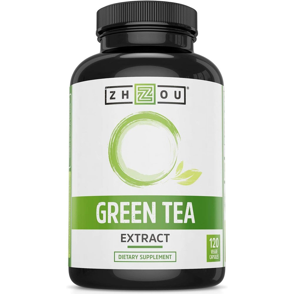 Zhou Green Tea Extract with EGCG front bottle view
