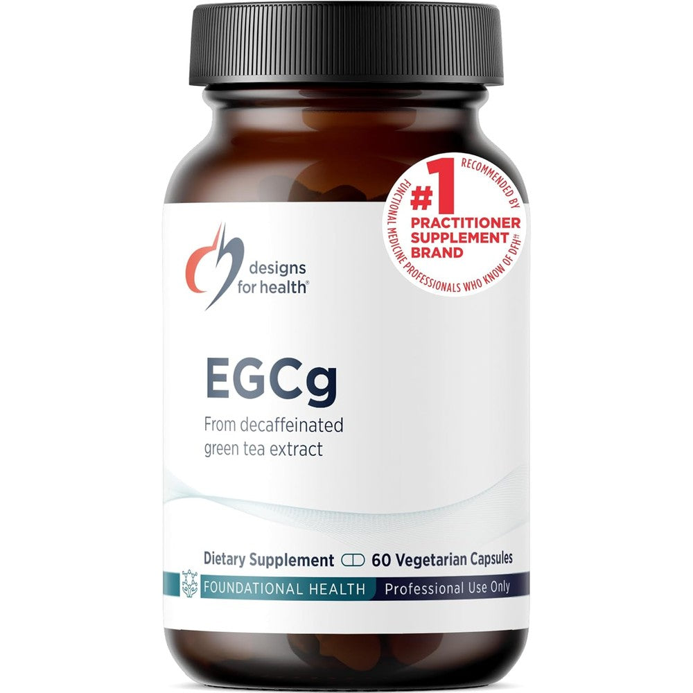 Designs for Health EGCg Decaffeinated Green Tea extract bottle front view