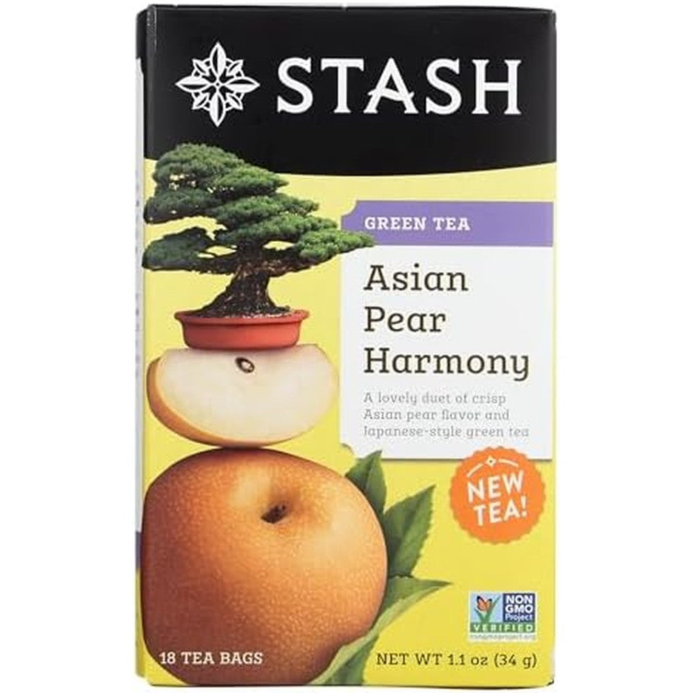 Stash Tea Asian Pear Harmony green tea box front view