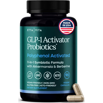 Etta Vita GLP-1 Activator Probiotic Supplement front view