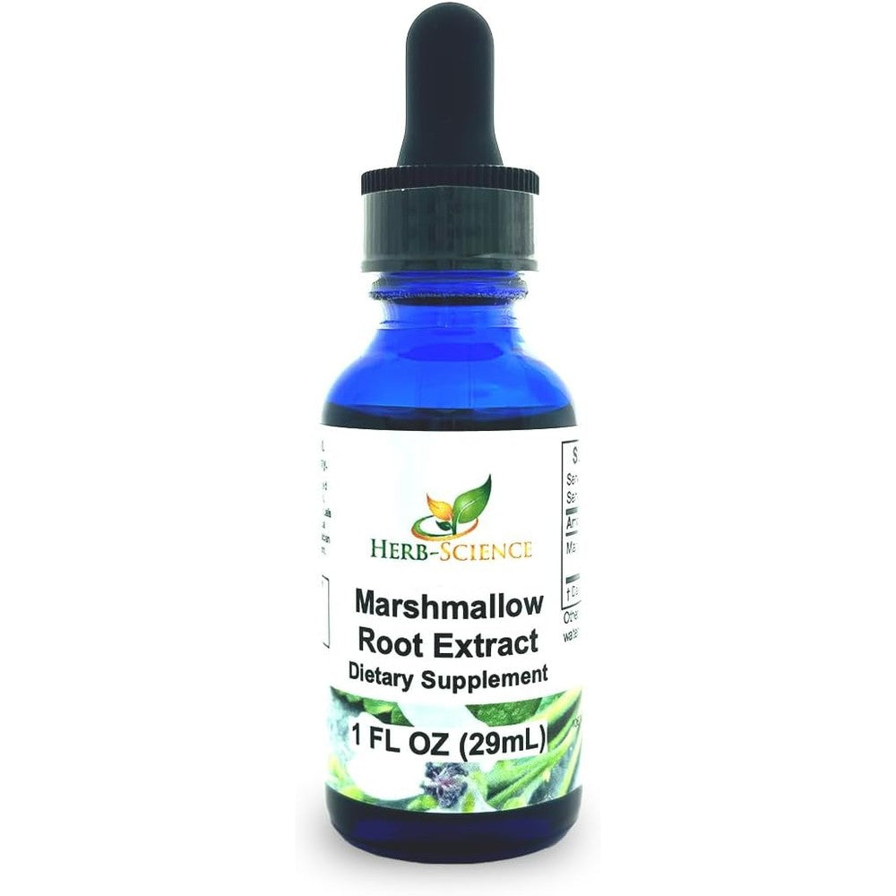 Herb Science Marshmallow Root Liquid Extract front view for digestive health