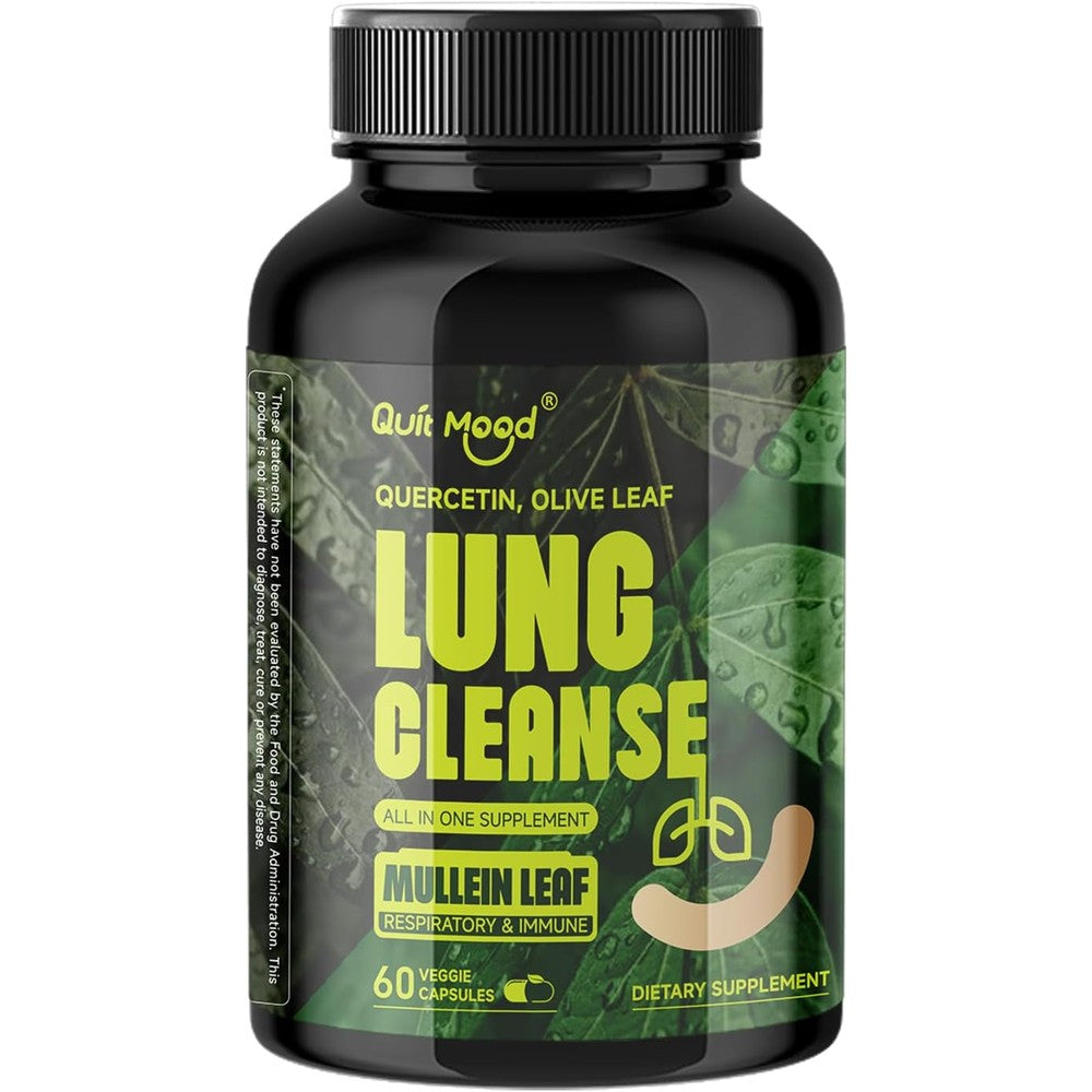 Quitmood Lung Cleanse Capsules front view bottle