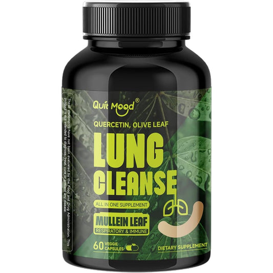 Quitmood Lung Cleanse Capsules front view bottle