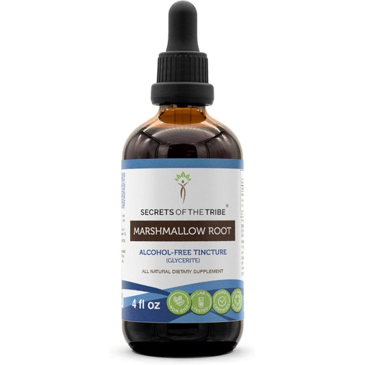Secrets of the Tribe Marshmallow Root Tincture front bottle view