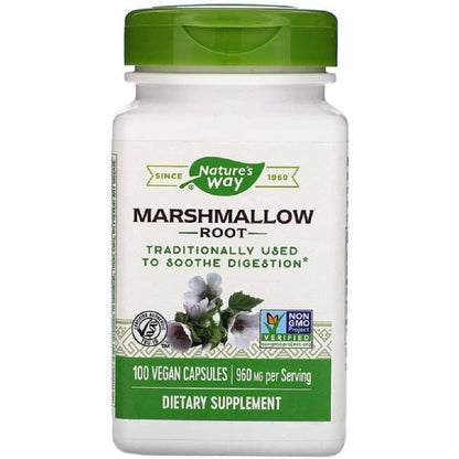Nature's Way Marshmallow Root 480mg capsules bottle front view