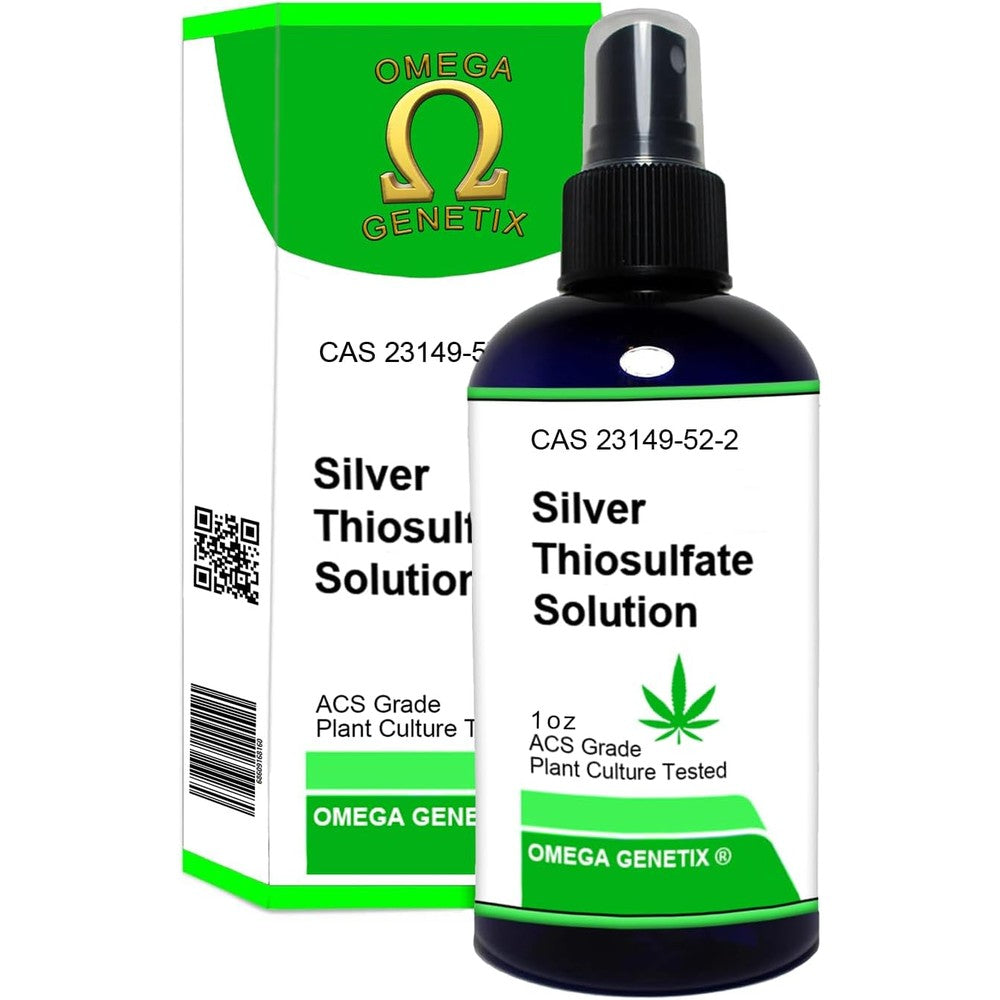 Omega Genetix silver thiosulfate feminized seed spray bottle front view