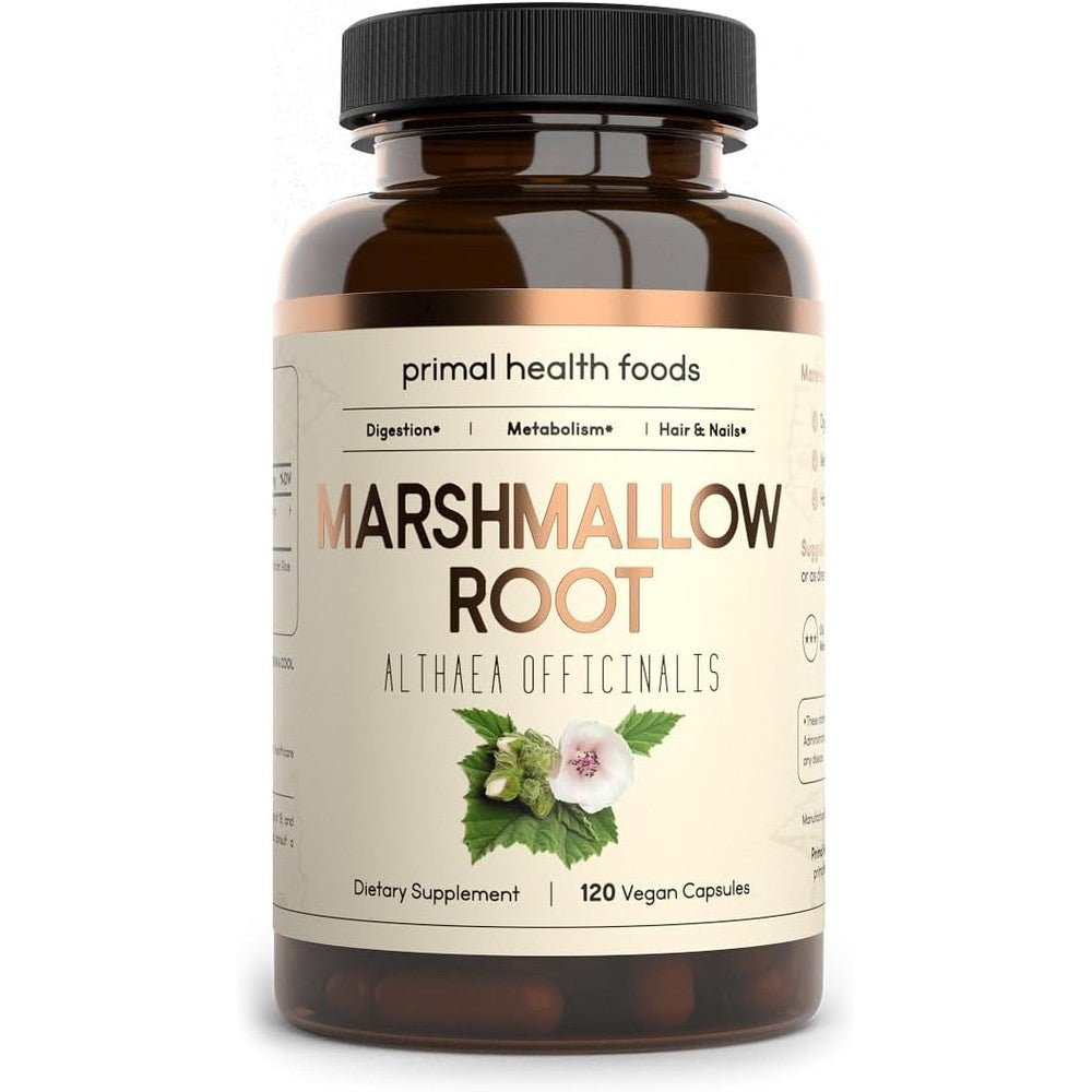 Primal Health Foods Organic Marshmallow Root bottle front view