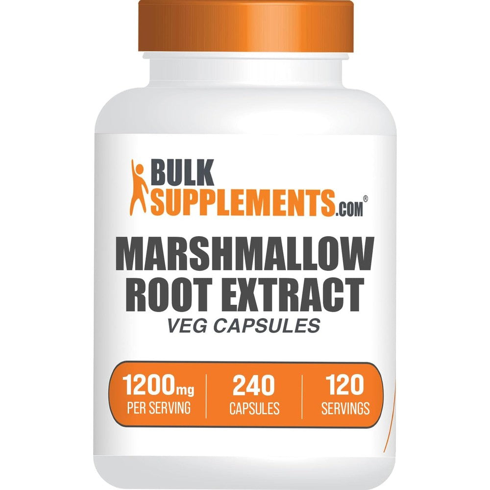 BulkSupplements Marshmallow Root Extract 1200mg capsules front view