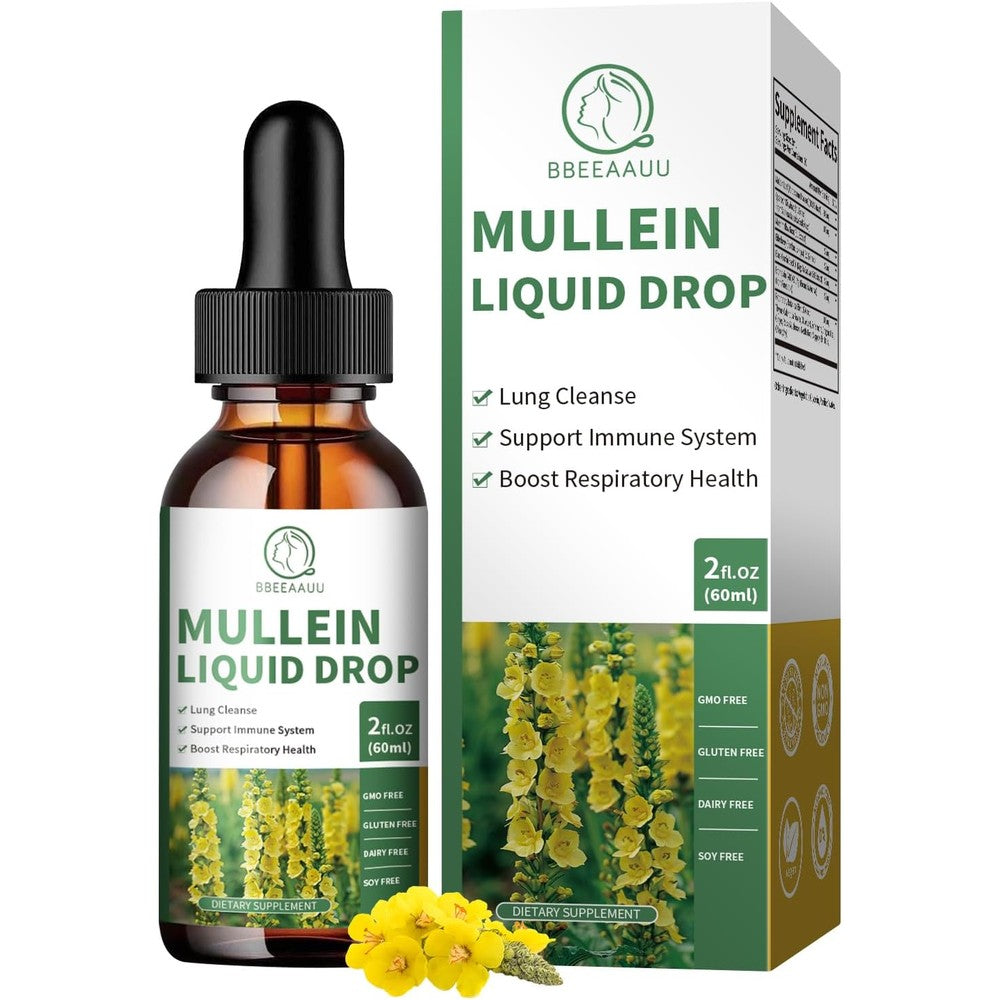 BBEEAAUU 16 in 1 Mullein Leaf Extract Drops bottle front view