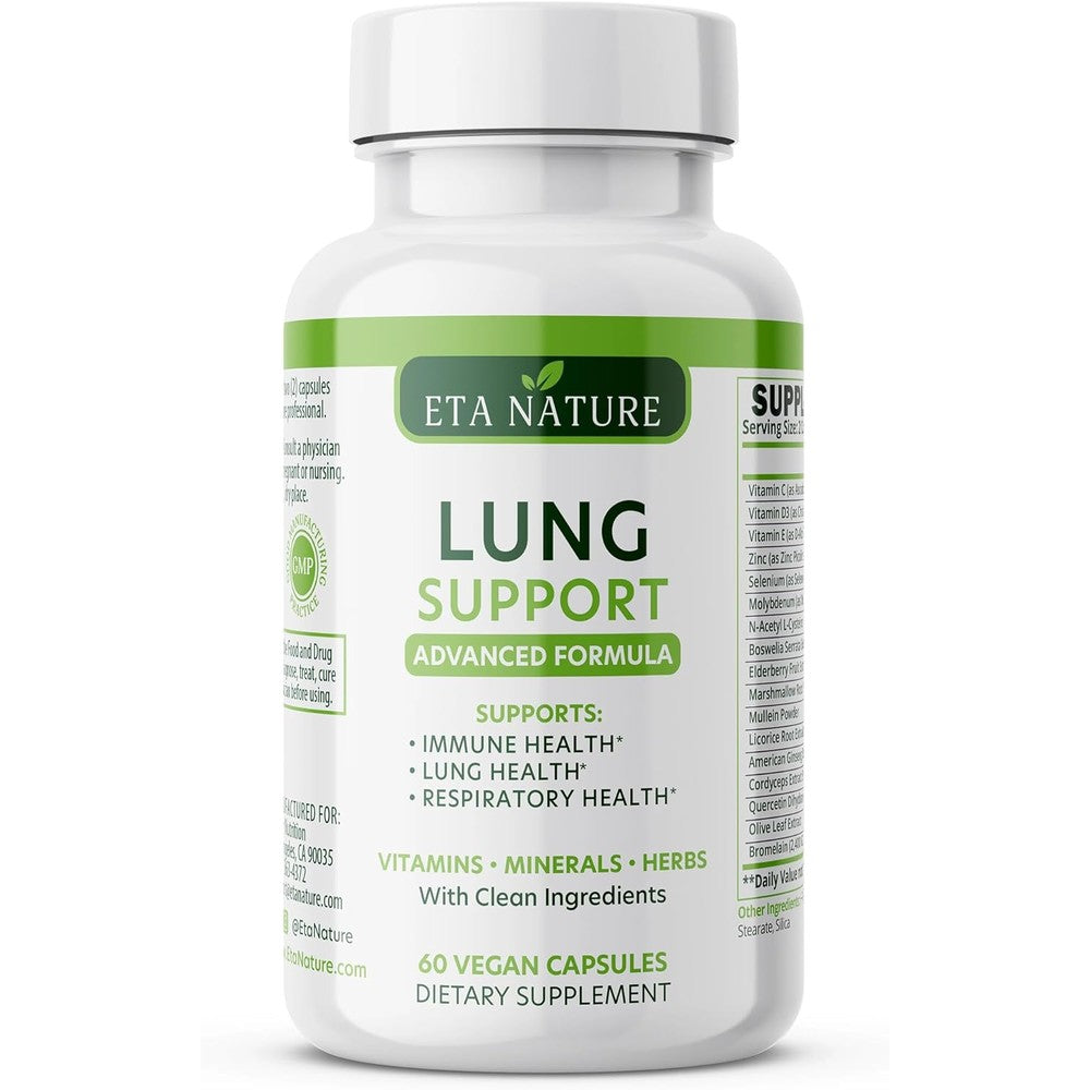 Etanature Lung Support Supplement bottle front view