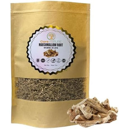 Cure Wid Pure Organic Marshmallow Root Herb 16 Ounce front view