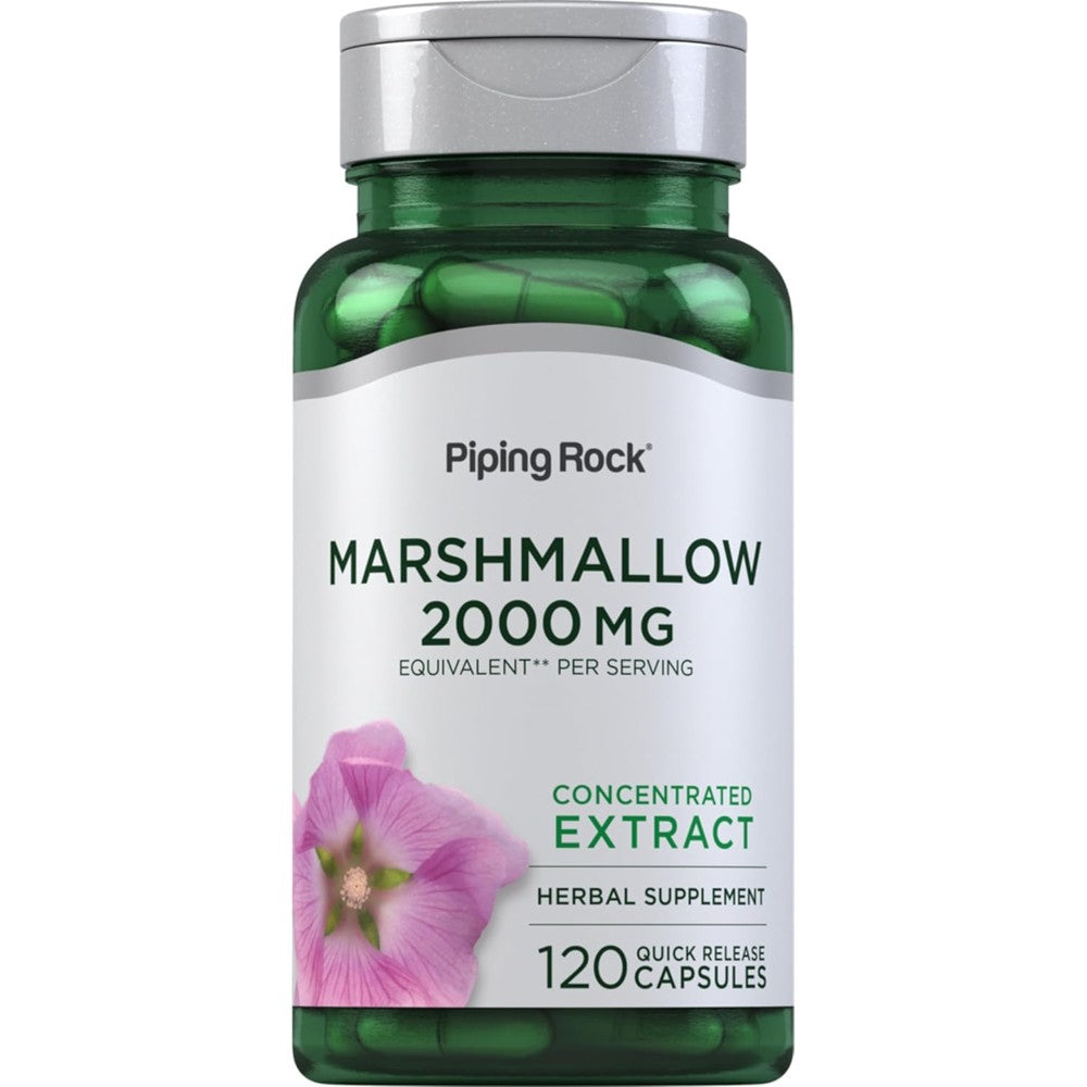 Piping Rock Marshmallow Root 2000mg 120 Capsules front bottle view