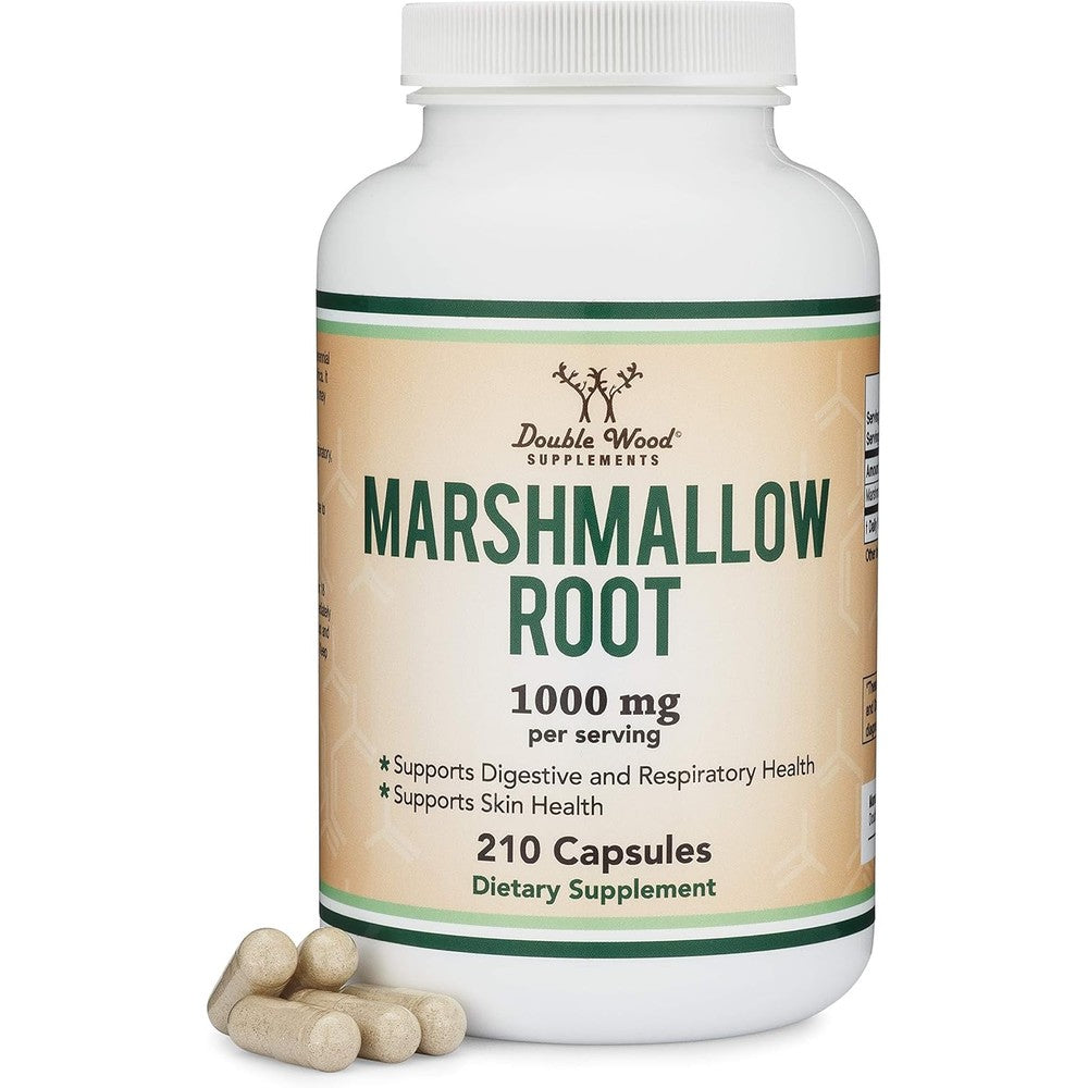 Double Wood Supplements Marshmallow Root 1000mg front bottle view