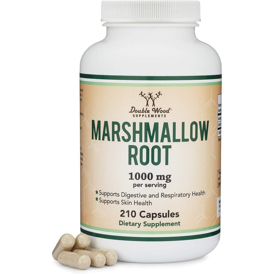 Double Wood Supplements Marshmallow Root 1000mg front bottle view