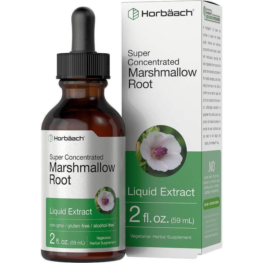 Horbaach Marshmallow Root Extract Tincture front view bottle