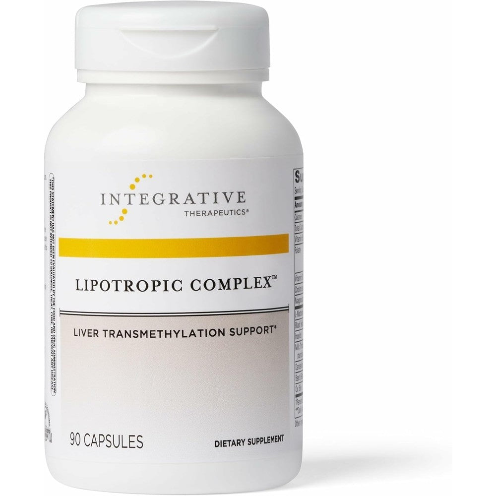 Integrative Therapeutics Lipotropic Complex 90 capsules front view bottle showing liver support benefits