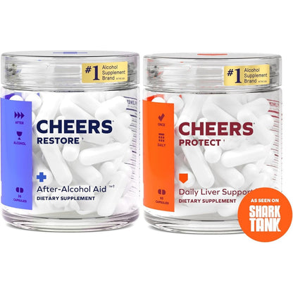 Cheers Liver Combo Restore and Protect supplement front view bottle