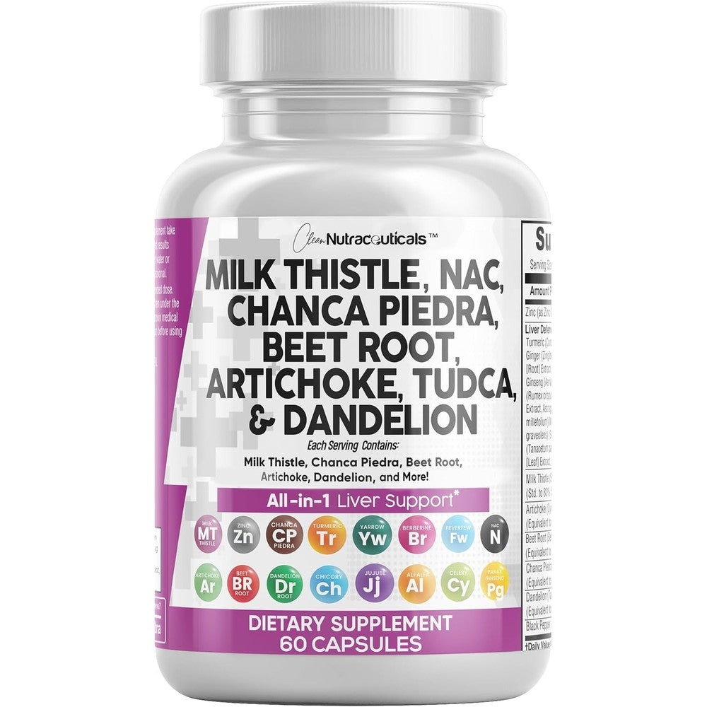 Clean Nutraceuticals Liver Defend supplement bottle front view for premium liver detox in India