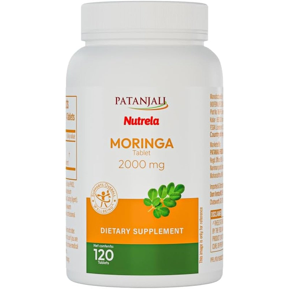 Patanjali Nutrela Moringa 2000mg tablets for natural immunity and energy support