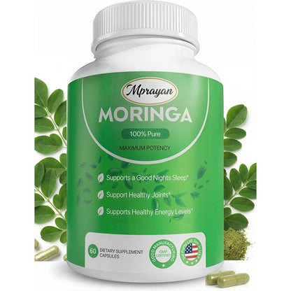 Mprayan Moringa Capsules 800mg for natural energy and immune support