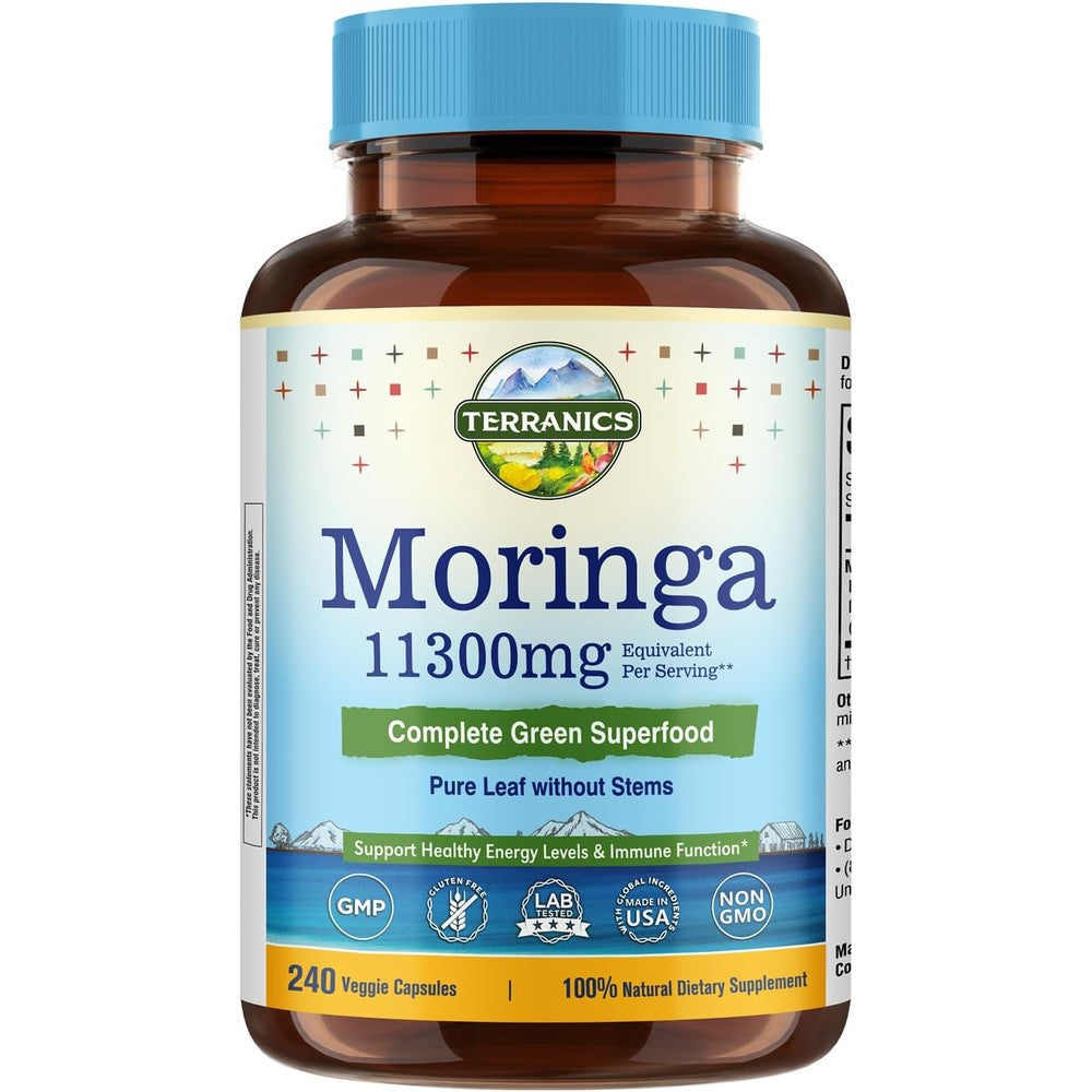Terranics moringa capsules vegan nutritional food supplement