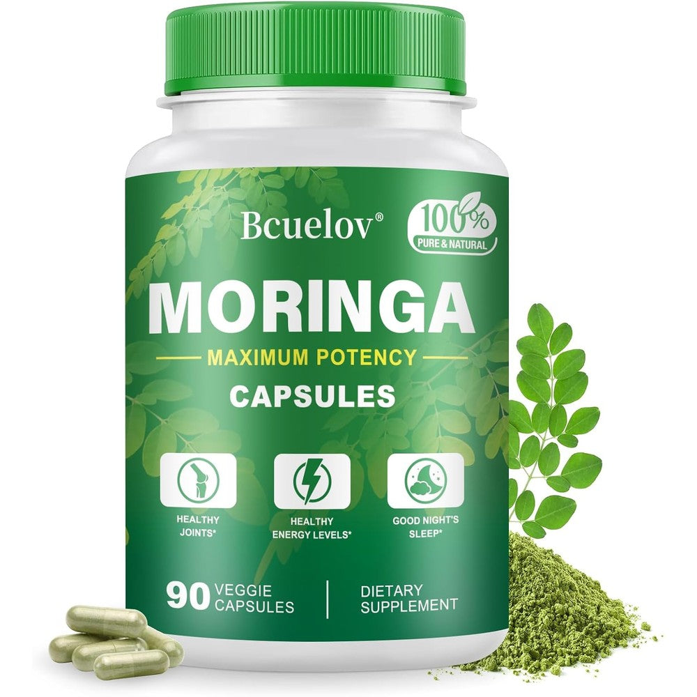 Bcuelov moringa capsules 800mg herbal gut health supplements