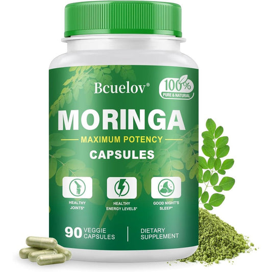 Bcuelov moringa capsules 800mg herbal gut health supplements