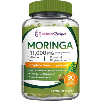 Doctors Recipes moringa capsules green superfood nutrition supplements