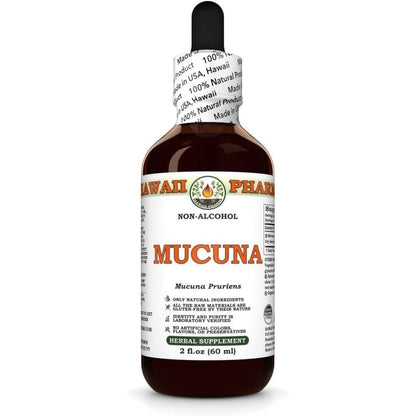 Hawaii Pharm Mucuna Pruriens Dry Seed Tincture front view bottle