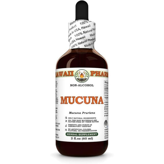 Hawaii Pharm Mucuna Pruriens Dry Seed Tincture front view bottle