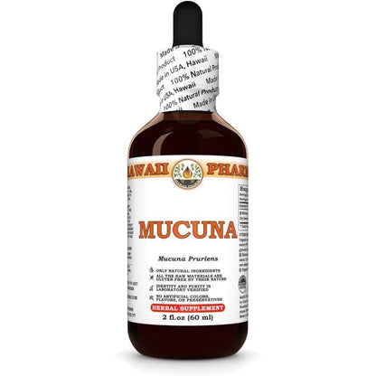 Hawaii Pharm Mucuna Pruriens Dry Seed Tincture front view bottle