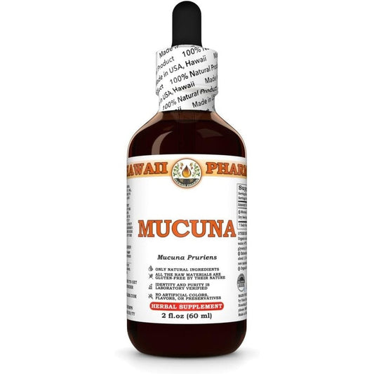 Hawaii Pharm Mucuna Pruriens Dry Seed Tincture front view bottle