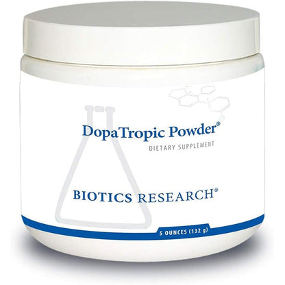 Biotics Research DopaTropic Powder front view container for natural dopamine support