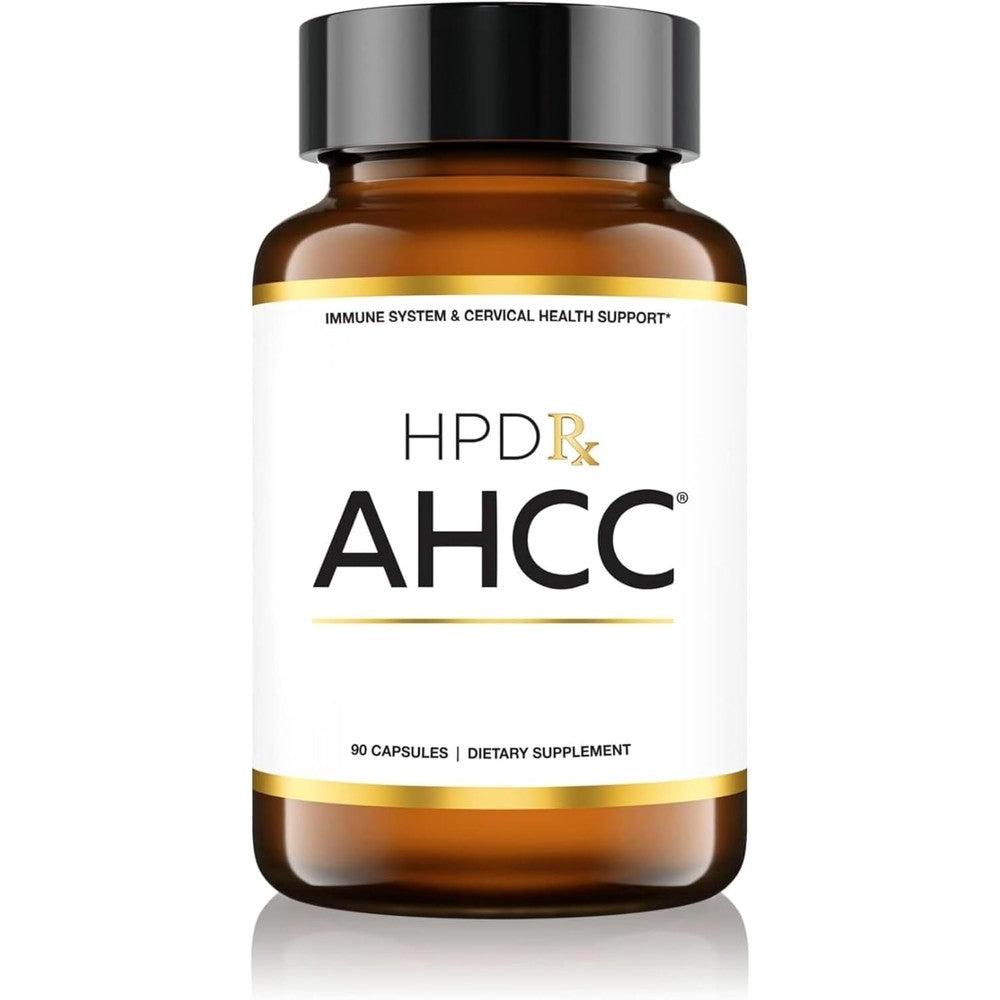 HPD Rx Premium AHCC and Shiitake Mushroom 1100mg bottle front view immune support supplement