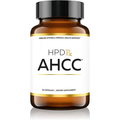 HPD Rx Premium AHCC and Shiitake Mushroom 1100mg bottle front view immune support supplement
