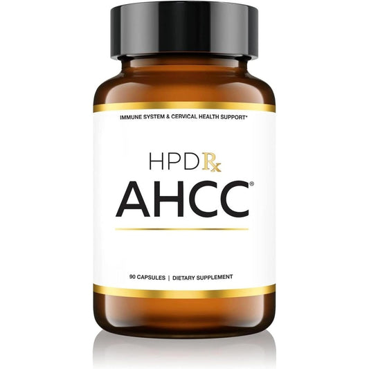 HPD Rx Premium AHCC and Shiitake Mushroom 1100mg bottle front view immune support supplement