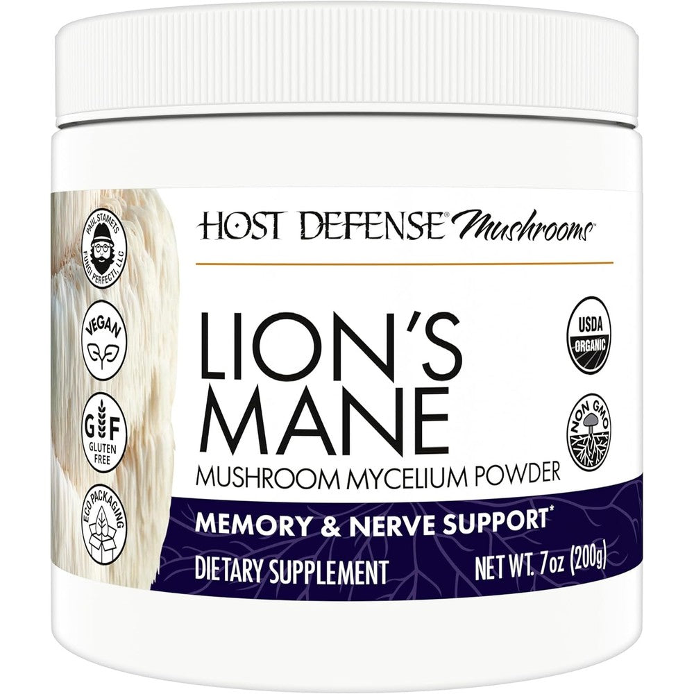 Host Defense Lion's Mane memory support powder front view