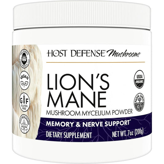 Host Defense Lion's Mane memory support powder front view
