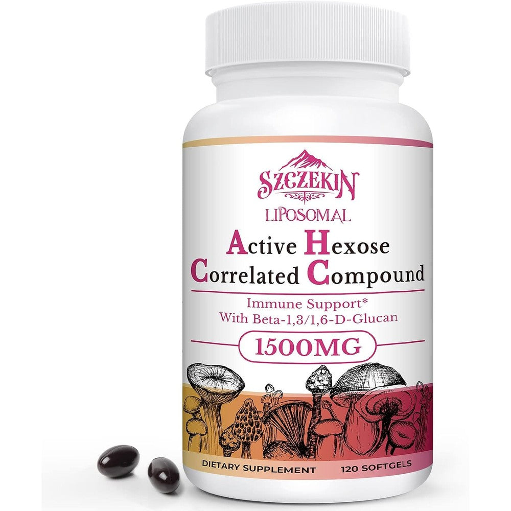 Szczekin Liposomal Active Hexose Correlated Compound 1500mg bottle front view for immune support