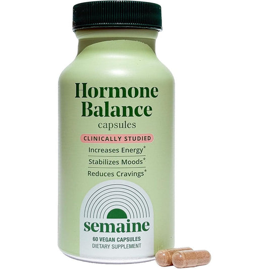 Semaine Hormone Balance 60 capsules front view for hormonal acne relief.