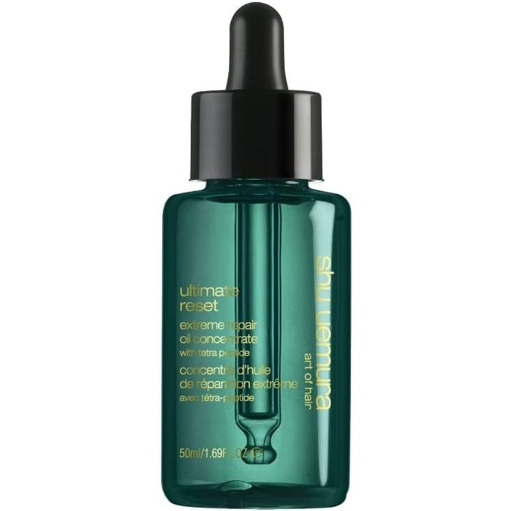 Shu Uemura Ultimate Reset Extreme Repair Oil Concentrate front view professional hair oil