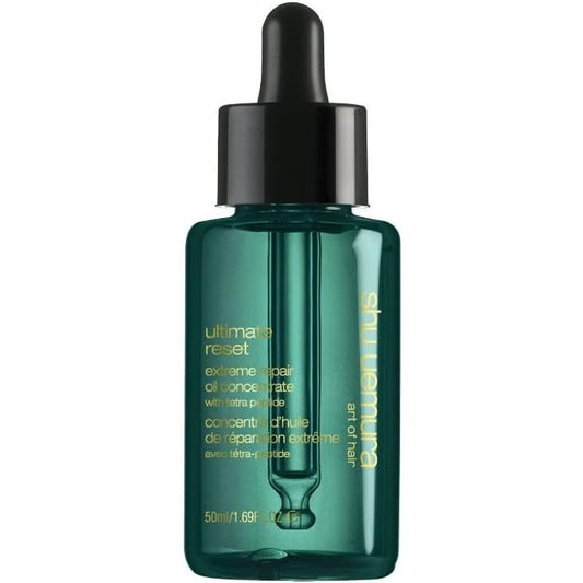 Shu Uemura Ultimate Reset Extreme Repair Oil Concentrate front view professional hair oil