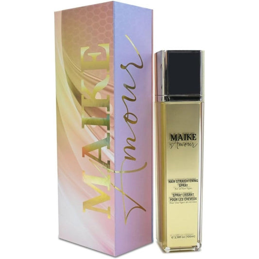 SHAEIO hair shine spray front view of the premium imported packaging box and rectangular bottle