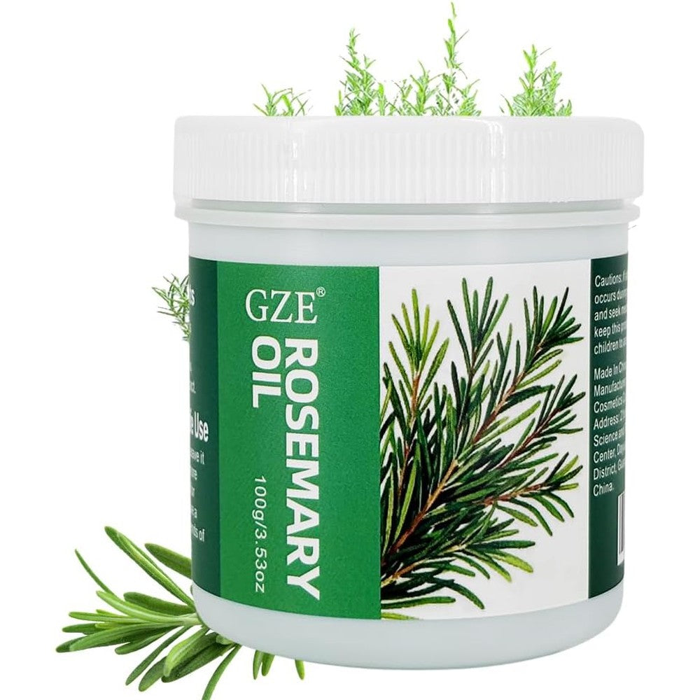 GZE Solid Rosemary Hair Growth Grease front view container for hair thinning treatment
