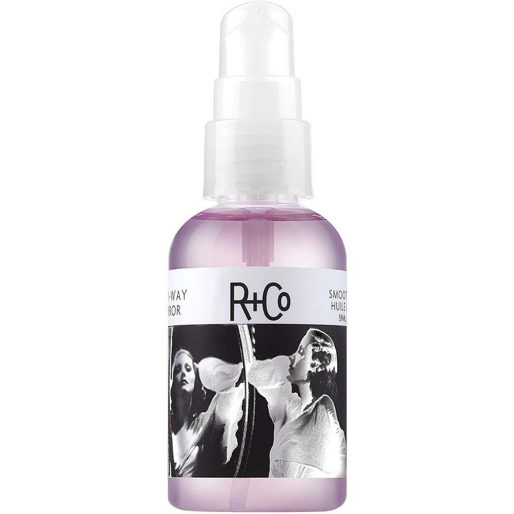 R+Co Two Way Mirror Smoothing Oil 60 ml bottle front view for premium frizz control