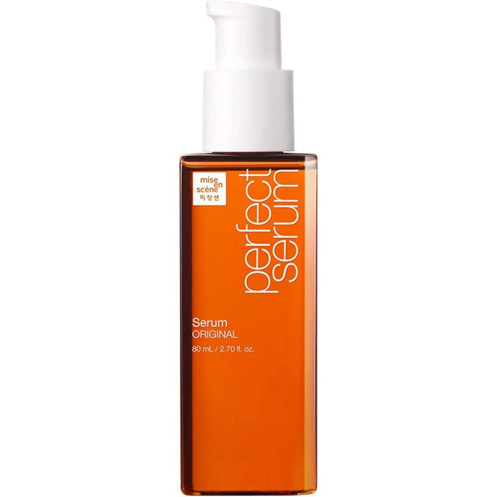 Mise En Scene Perfect Serum Original front view hair oil bottle for frizz control