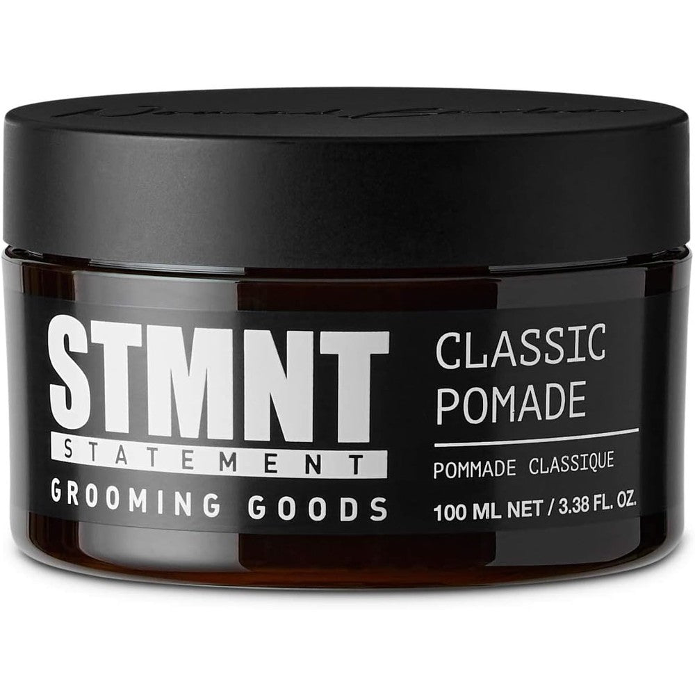 STMNT Grooming Goods Classic Pomade front view jar for men styling